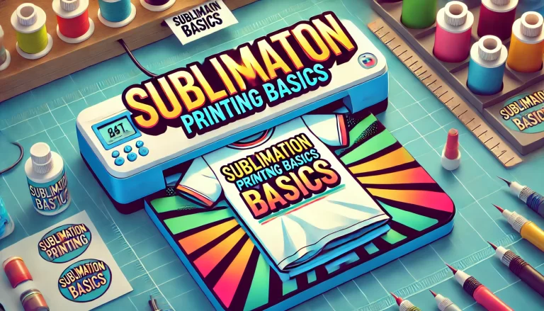 A thumbnail image showing a sublimation printer printing a T-shirt with bold text "Sublimation Printing Basics.