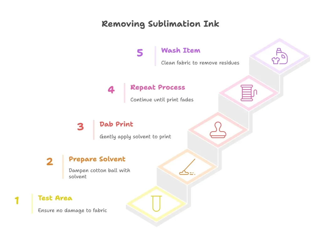 An infographic on chemical solvents (acetone or rubbing alcohol).