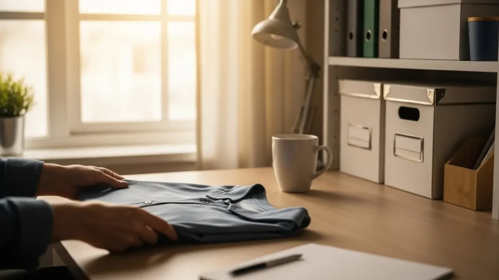 Hands carefully handling sublimated apparel and drinkware, showing proper washing, drying, and storage methods to help sublimation prints last longer.