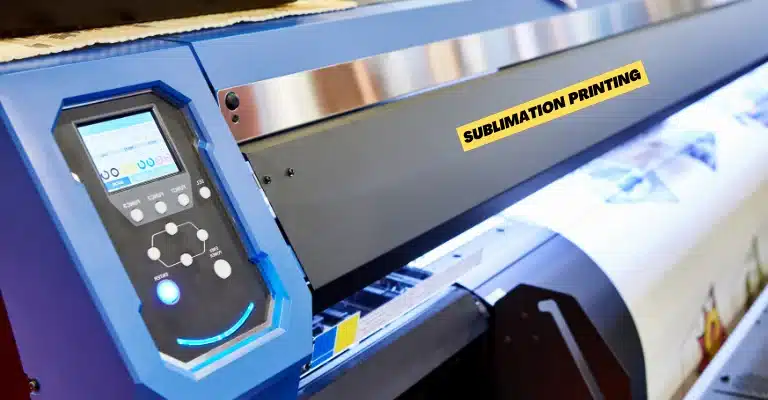 A Sublimation Printing machine in working