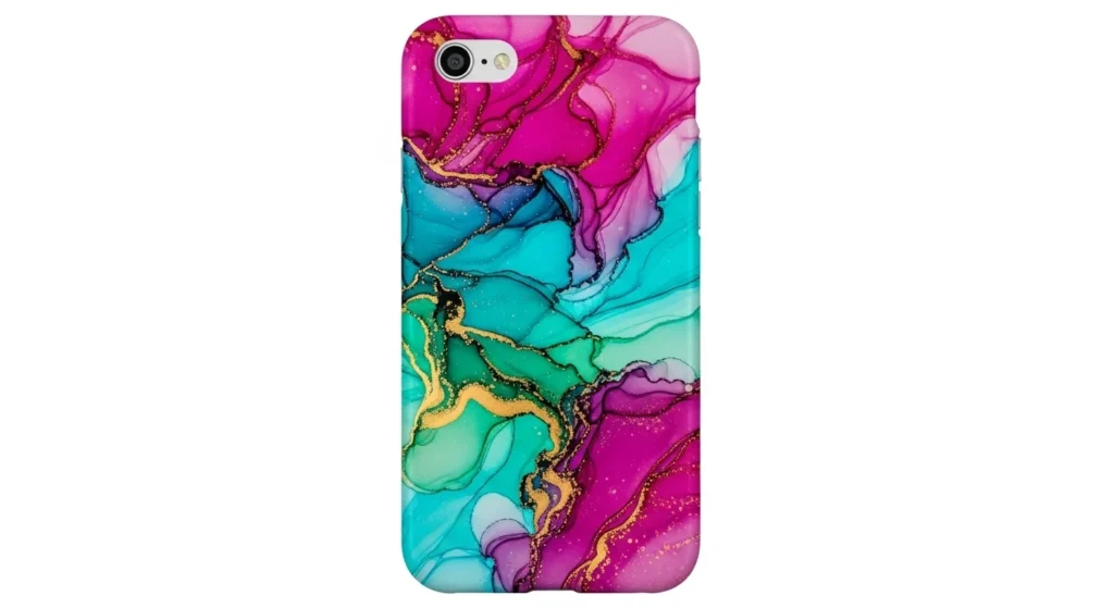 A phone case with sublimation print.