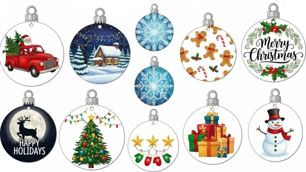 A itself design of Holiday ornaments