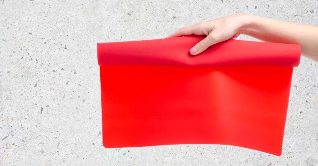 A red color Silicone Sheets  for sublimation 