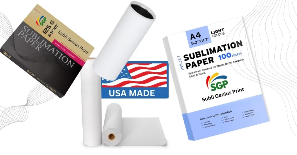 A list of sublimation Protective paper with text