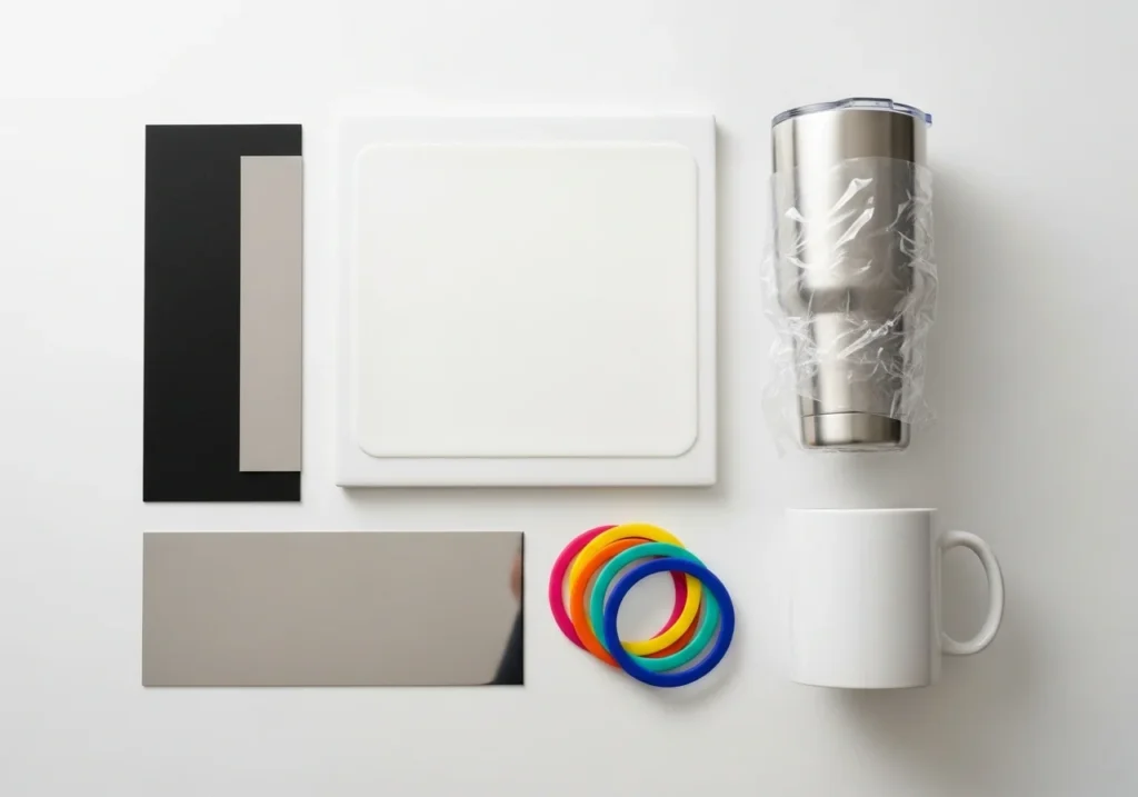 A setup for sublimation projects with magnetic sheets.