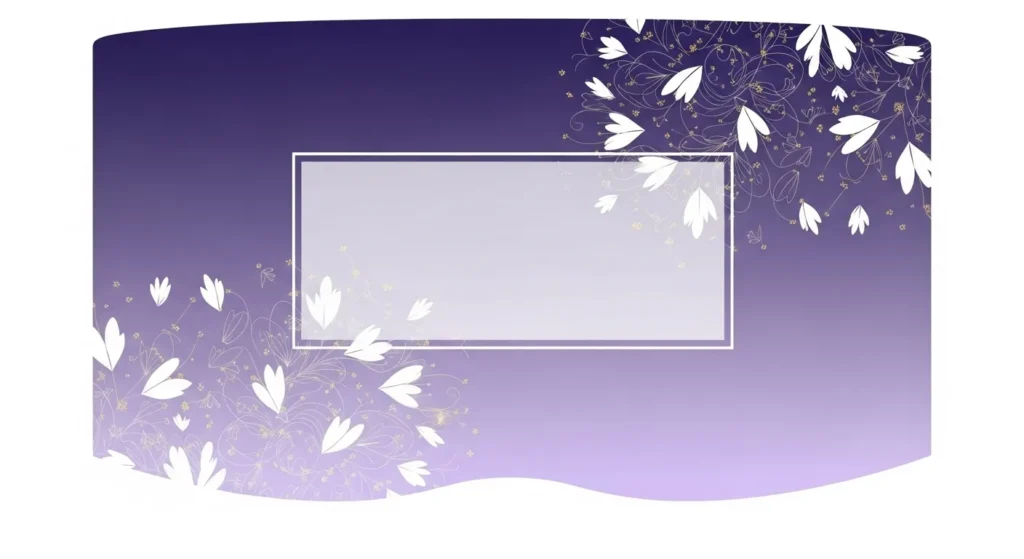 Flat sublimation wine tumbler wrap design with elegant floral elements and space for a personalized name.