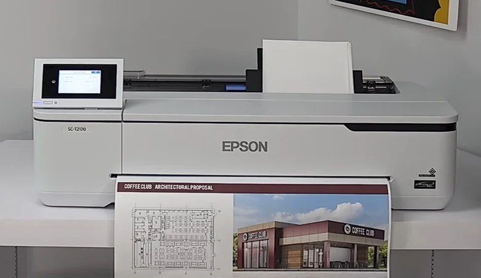 A Epson SureColor T5170 with making a color large print.