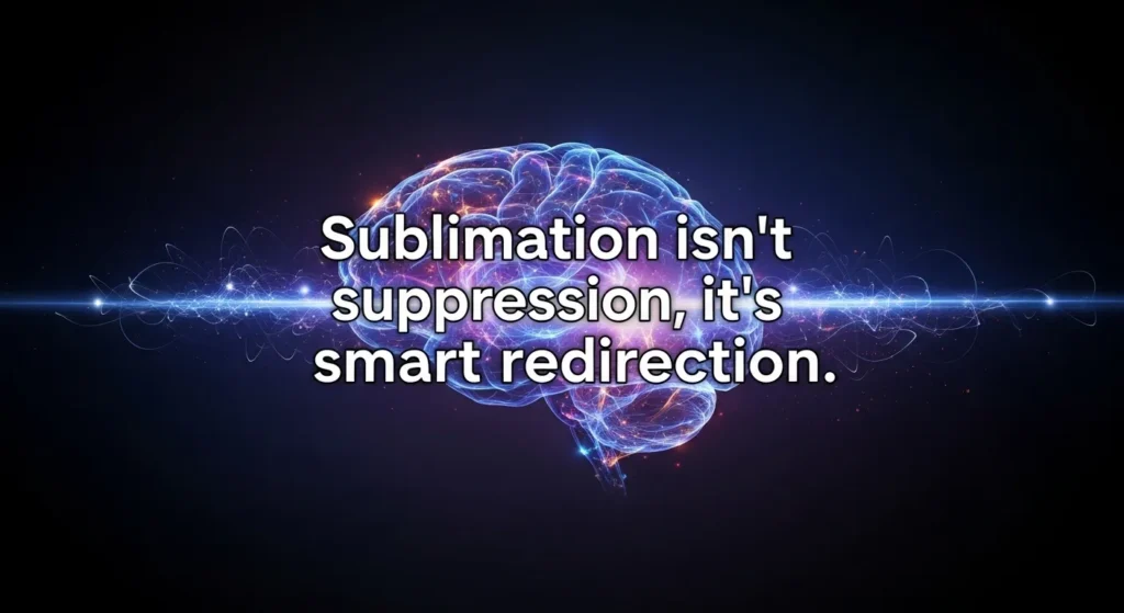 a quote-style image featuring the text: ‘Sublimation isn’t suppression, it’s smart redirection.