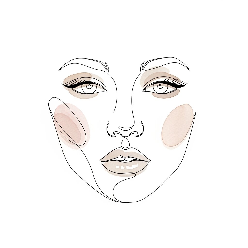 A downloadable Minimalist Line Art Femininity sublimation design.