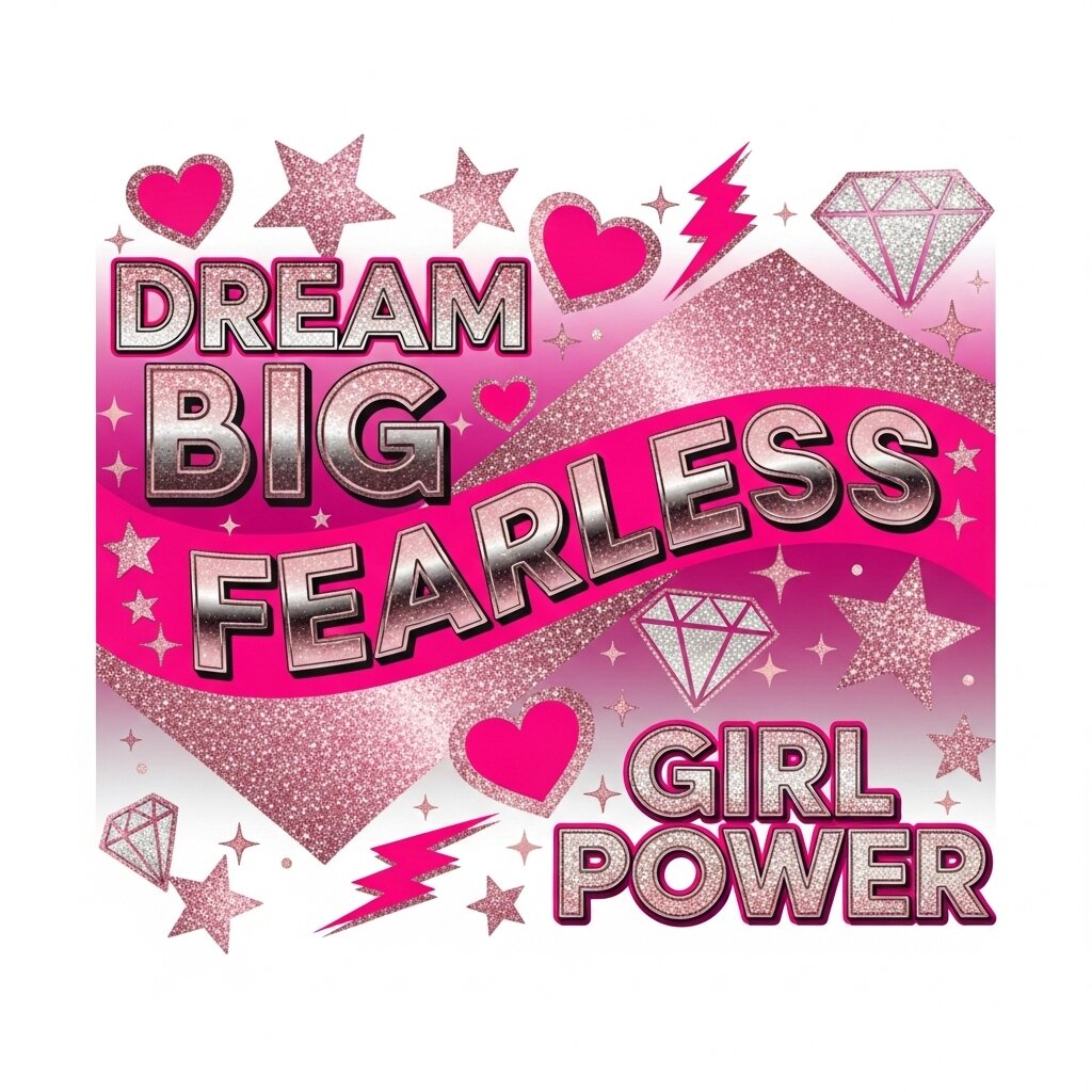 A Modern Barbiecore & Hot Pink Revival designs for sublimation.