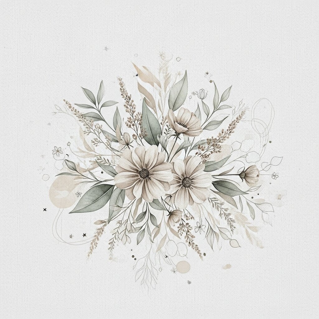 A design for Soft Boho Florals sublimation.