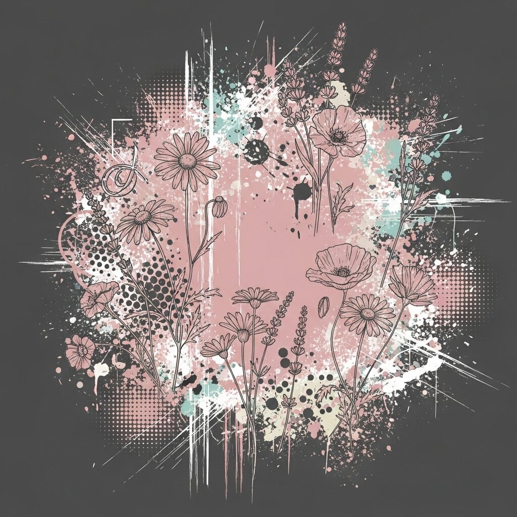 A Wildflower Feminine Grunge design.