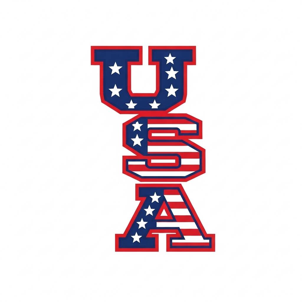 A bold, eye-catching design made for Fourth of July shirts and festive drinkware.