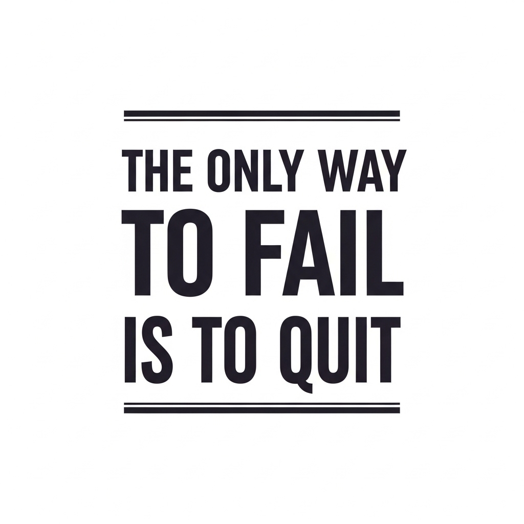 Bold motivational typography sublimation design for men’s polyester t-shirt with high-contrast lettering.