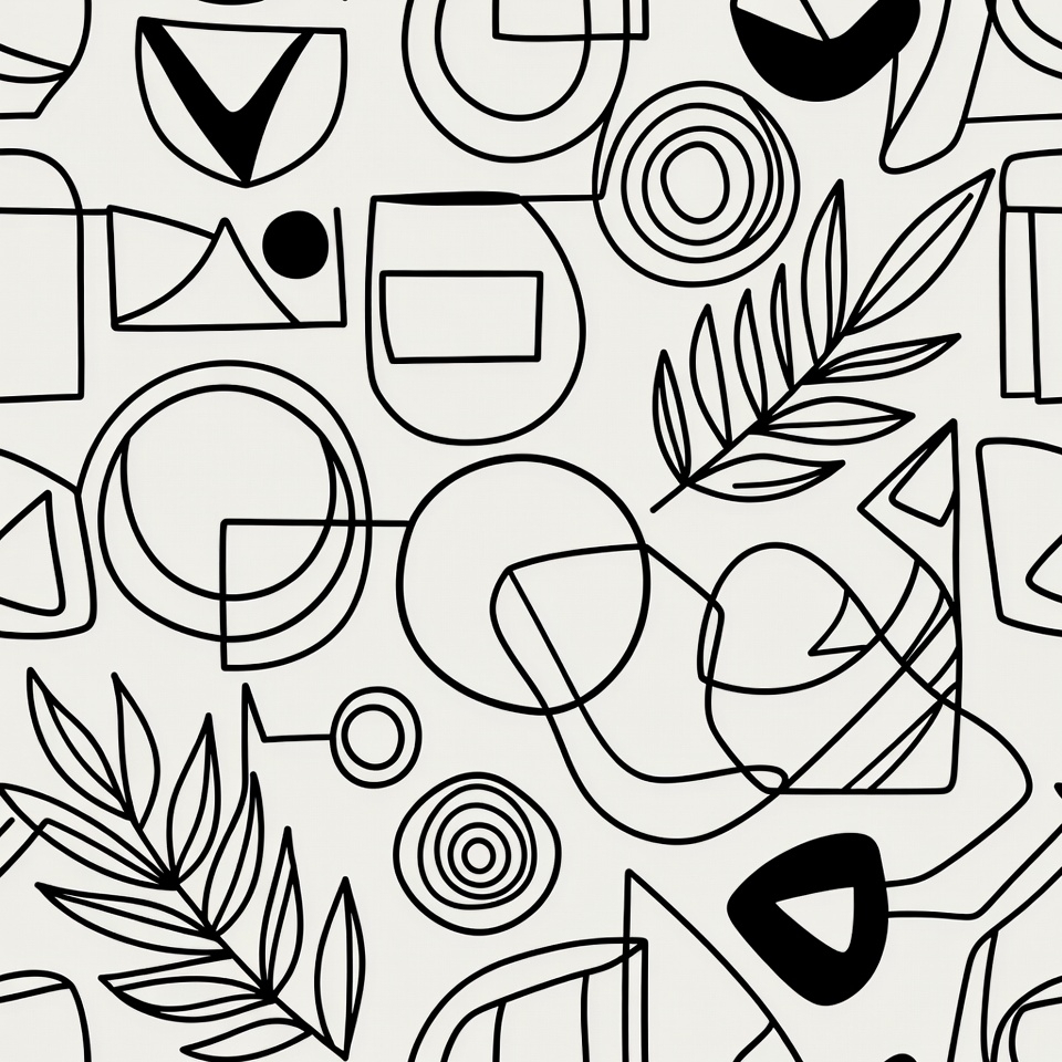 Minimal line art sublimation design arranged for a tumbler wrap.