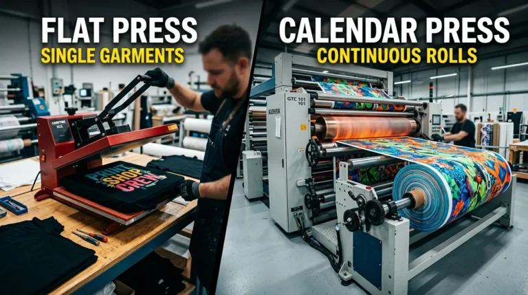 A comparison of Calendar Heat Press vs Flat Heat Press