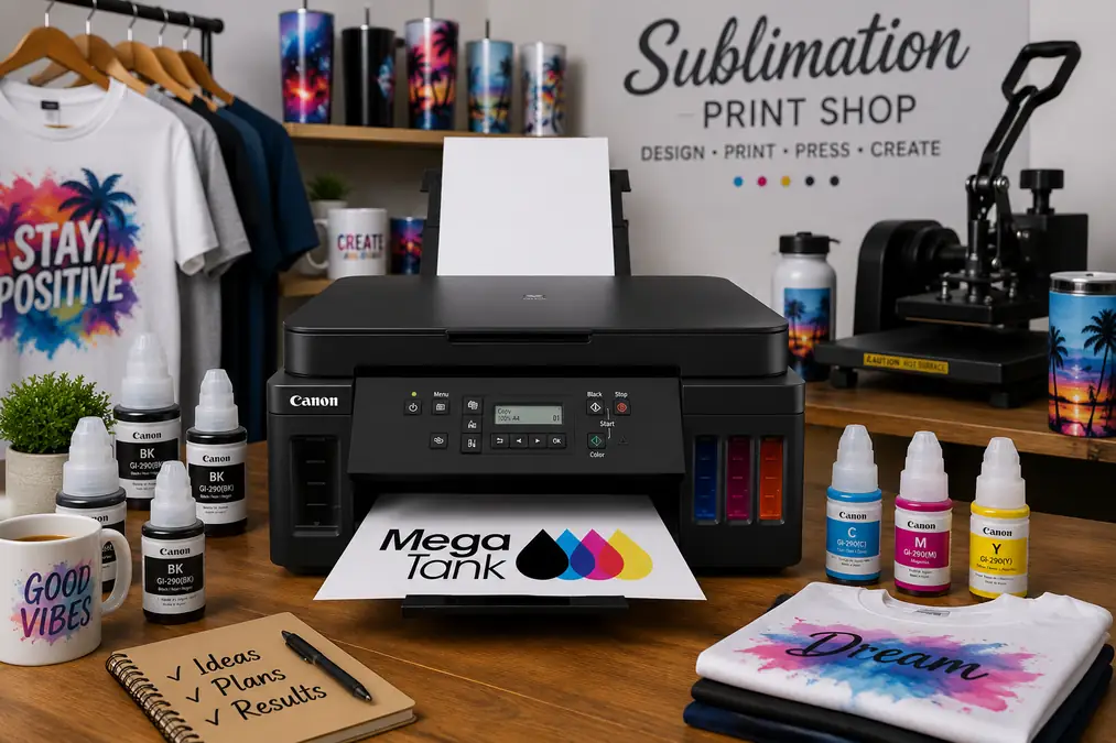 Canon PIXMA G6020 printer for vinyl stickers