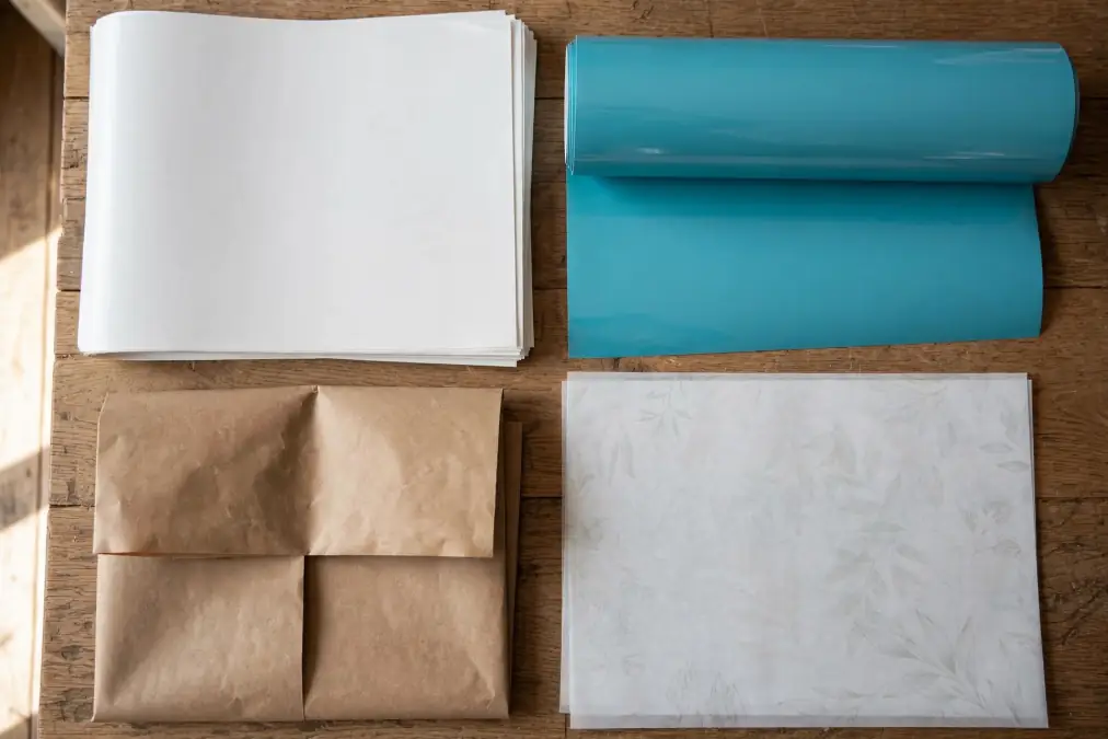 craft materials flatlay