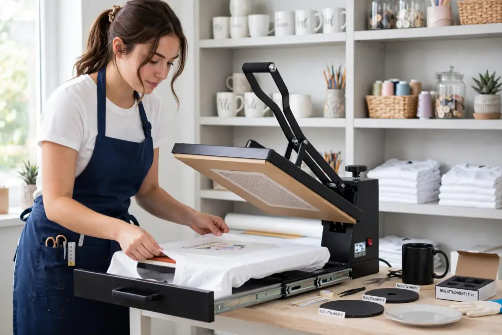 drawer heat press combo