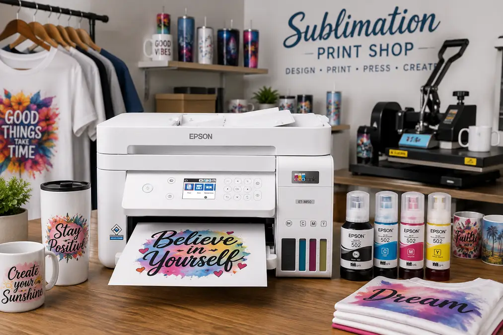 Epson EcoTank ET-3850 printer for vinyl stickers
