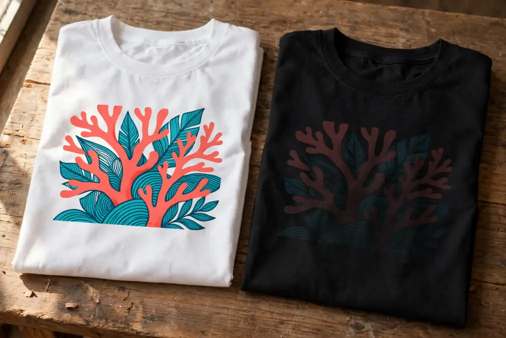 faint black shirt print