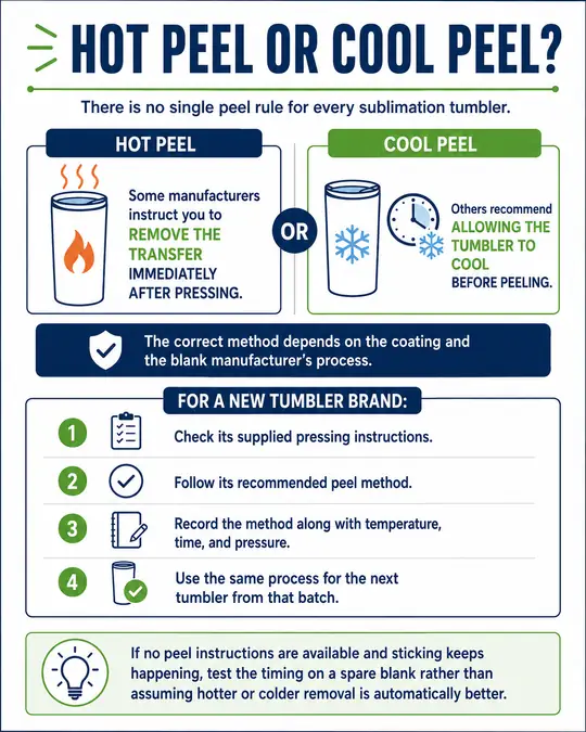 hot peel or cool peel infographic