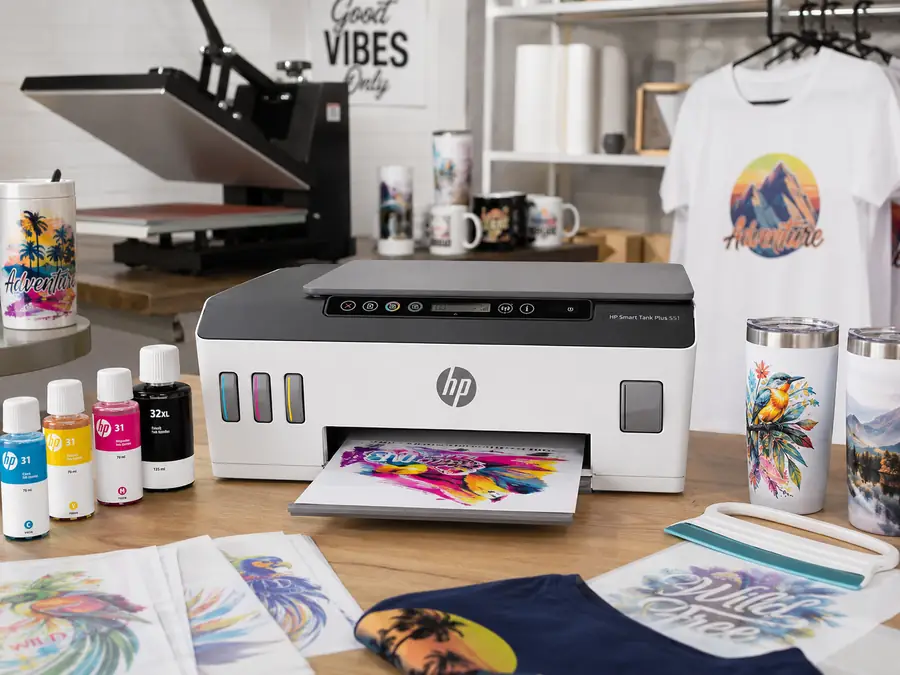 HP Smart-Tank Plus 551 printer for vinyl stickers