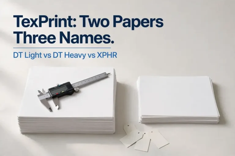texprint paper flat lay