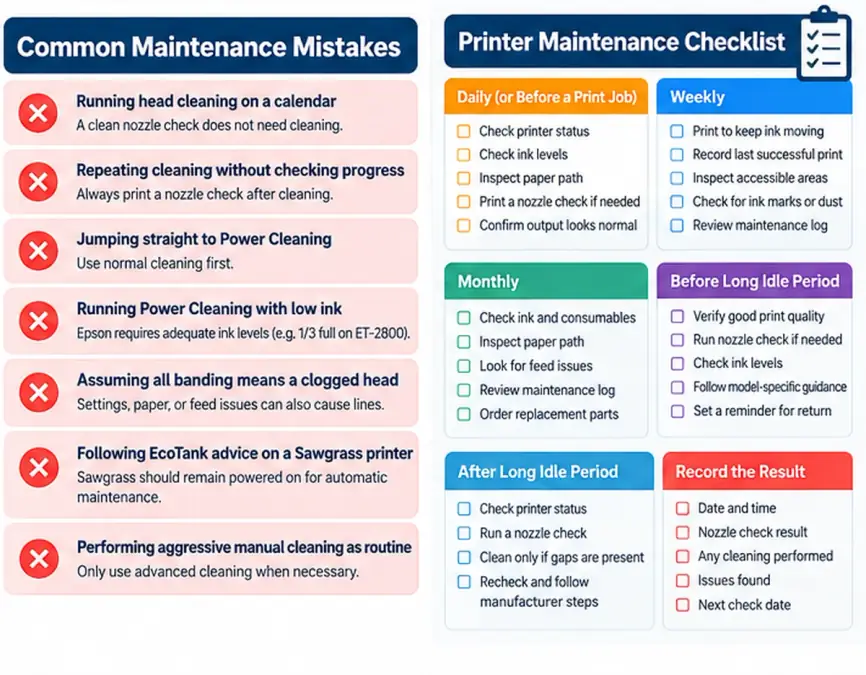 04 maintenance mistakes and checklist