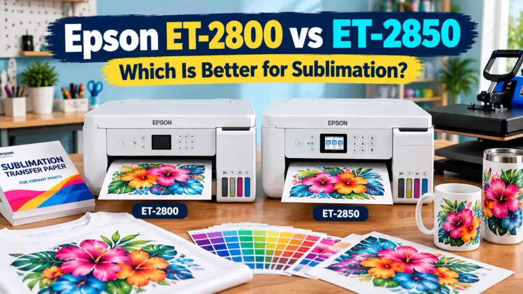 Epson ET-2800 and ET-2850 compared for sublimation printing