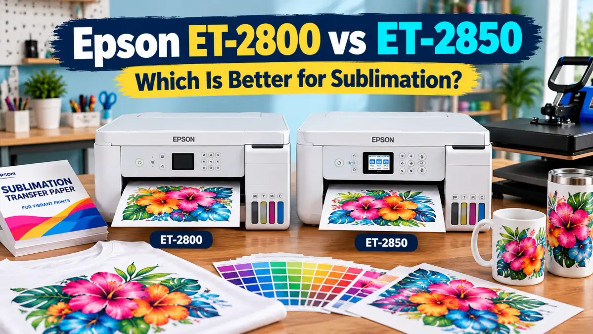 Epson ET-2800 and ET-2850 compared for sublimation printing